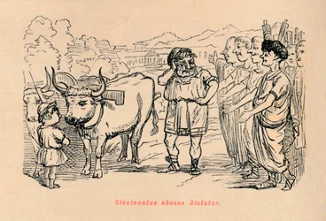 Cincinnatus choisi dictateur, 1852