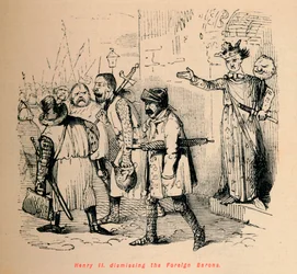 Henri II renvoyant les barons étrangers, c1860