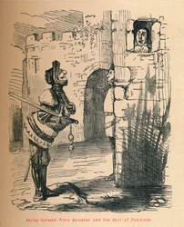 Pourparlers entre Piers Gaveston et le comte de Pembroke, vers 1860