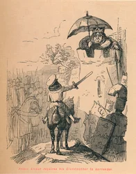 Le prince Arthur demande à sa grand-mère de se rendre, vers 1860