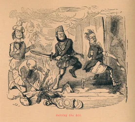 Régler la note, vers 1860