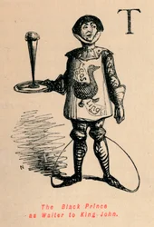 Le Prince Noir comme serveur du roi Jean, vers 1860