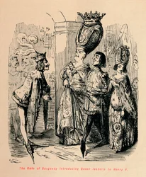 Le duc de Bourgogne présentant la reine Isabelle à Henri V