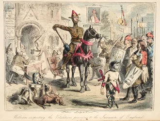 Guillaume le Conquérant inspectant les volontaires avant l