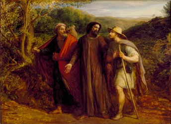 Apparition du Christ aux deux disciples en route pour Emmaüs
