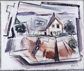 Deer Isle, Stonington, No. 10, Maine (aquarelle et crayon sur papier)