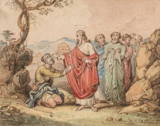 Christ guérissant un aveugle