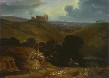 Paysage avec château