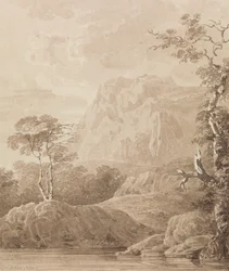 Paysage de rivière rocheuse