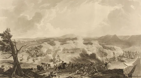 Bataille de Kirkee du 5 novembre 1816, où 4785 soldats britanniques ont vaincu l