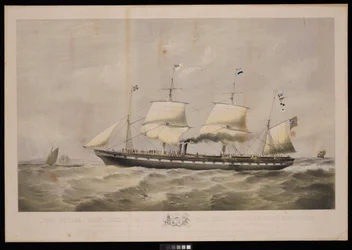 Le navire à vapeur Great Britain... Propriétaires Messrs Gibbs & Co... Aux peuples de Grande-Bretagne et des États-Unis d
