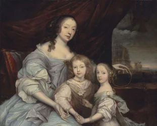 John Michael Wright Mary Villiers et ses enfants