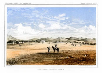 Fort Owen, village Flathead, États-Unis, 1856
