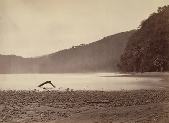 Paysage tropical, le terminus du canal proposé, baie de Limon, 1871