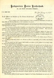 Lettre circulaire de John O