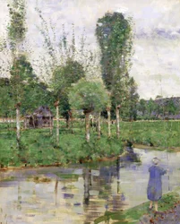 Sur la rivière, Sainte-Gertrude, Caudebec, Normandie