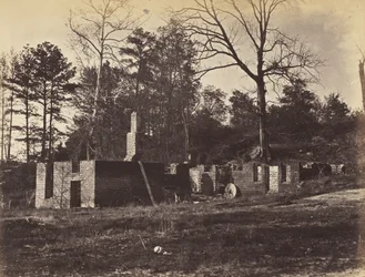 Ruines sur Gaines Mill, Virginie, avril 1865