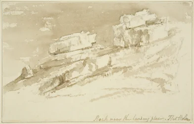 Rochers près du lieu de débarquement, Flat Holm