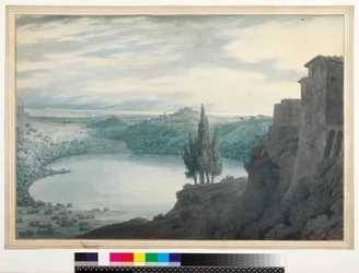 Lac de Nemi, Campagna, Italie, 1788
