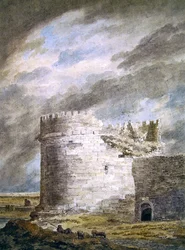 Le tombeau de Cecilia Metella, Capo di Bore, près de Rome