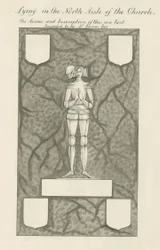 Figure en pierre et laiton [Sir James Lee]