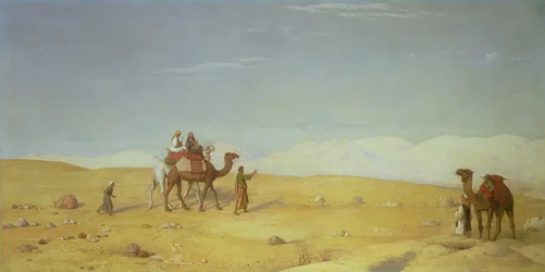 La vallée de Moïse, dans le désert du Sinaï, 1866