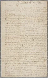 Lettre de John Row, étudiant à St Andrews, à son oncle, 1691