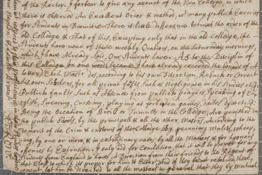 Une lettre de John Row, étudiant à St Andrews, à son oncle