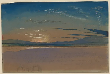 Coucher de soleil sur les montagnes