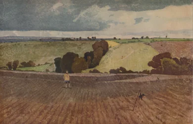 Un champ labouré, 1923