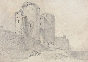 Château de Beeston, Cheshire : entrée du château