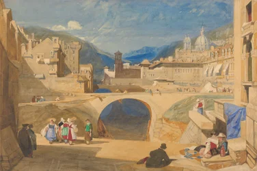 Pont dans une ville continentale