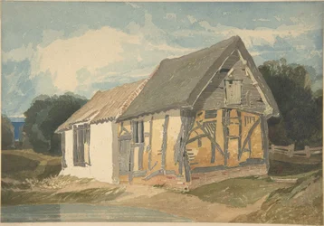 Bâtiment de ferme près d