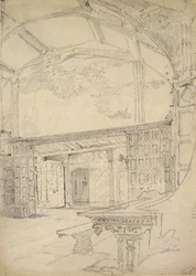 Intérieur du Grand Hall, Little Moreton Hall, Cheshire