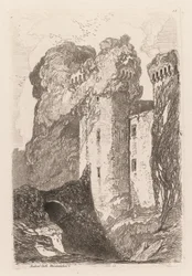 Liber Studiorium : Château de Ragland, Monmouthshire, 1838
