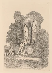 Liber Studiorum : Planche 23, Ruines à Beeston, Norfolk : No. 3