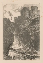 Liber Studiorum : Planche 29, Château de Harlech, N. Pays de Galles