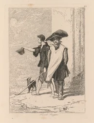 Liber Studiorum : Planche 45, Mendiants français