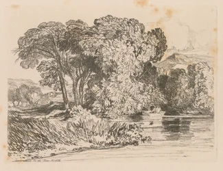 Liber Studiorum : Planche 4, Vue sur la Yare, Norfolk