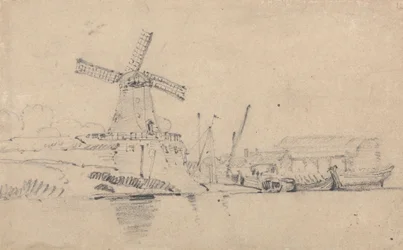 Rivière et Moulin à Vent