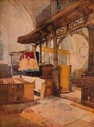 Église de Trentham, vers 1810