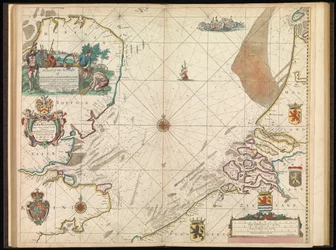 Carte des côtes maritimes d