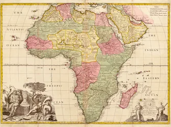 Afrique, de Géographie moderne, c.1725