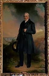 Portrait de George Stephenson (huile sur toile)