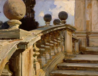 Une balustrade, vers 1880-1920