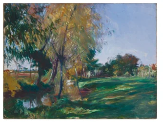 À Broadway, vers 1885 (huile sur toile)