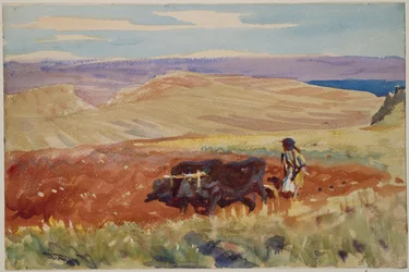 Collines de Galilée, vers 1905-06 (aquarelle)