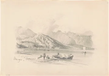 Rive du lac, Menaggio, 1869