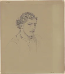 Homme aux cheveux bouclés