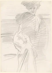 Femme assise, vers 1890-1900
